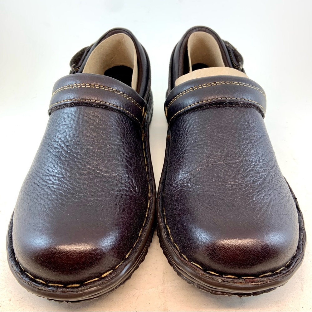 Born NIB NEW Dark Brown Leather Adjustable Lina W82043 Loafers, size 10 EU 42 - Picture 3 of 13